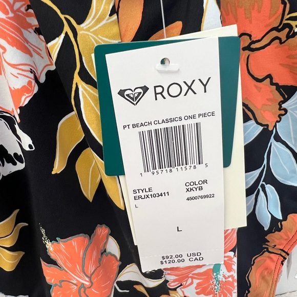Roxy Swim Nwt Roxy Pt Beach Classics One Piece Swimsuit Size L